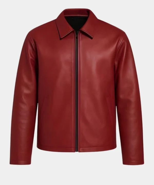 Couples Pack of 2 Date Night Classic Slim-Fit Plain Leather Jacket