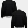 Valentine Day Pack of 2 Couples Black Varsity Jacket