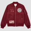 Valentine Day Pack of 2 Couples Matching Date Night Bomber Jacket Red