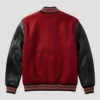 Valentine Day Pack of 2 Date Night Couples Varsity Jacket Red & Black