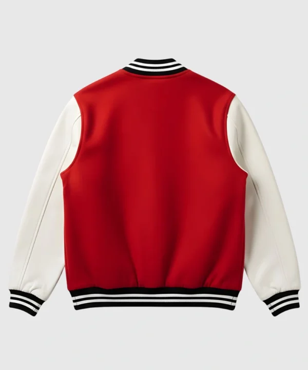 Valentine Day Special Pack of 2 Red & White Couples Varsity Jacket