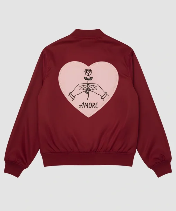 Valentine’s Day Pack of 2 Couples Matching Date Night Red Bomber Jacket