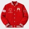 Valentine’s Day Special Couples Matching Red Wool Jacket