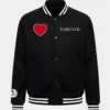 Valentine’s Day Special Pack of 2 Couples Black Varsity Jacket