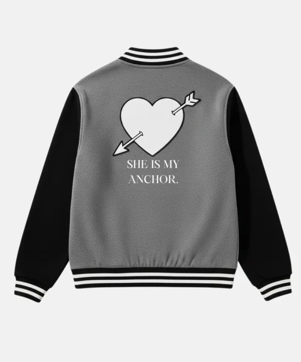 Valentine’s Day Special Pack of 2 Couples Grey & Black Varsity Jacket