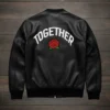 Valentine’s Day Special Pack of 2 Date Night Couples Matching Leather Jacket Black