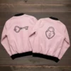Valentine’s Day Special Pack of 2 Date Night Couples Matching Pink Bomber Jacket